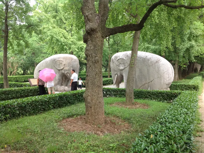 Ming Xiaoling Stone Elephants