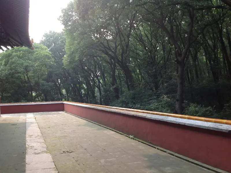 明孝陵寢後方