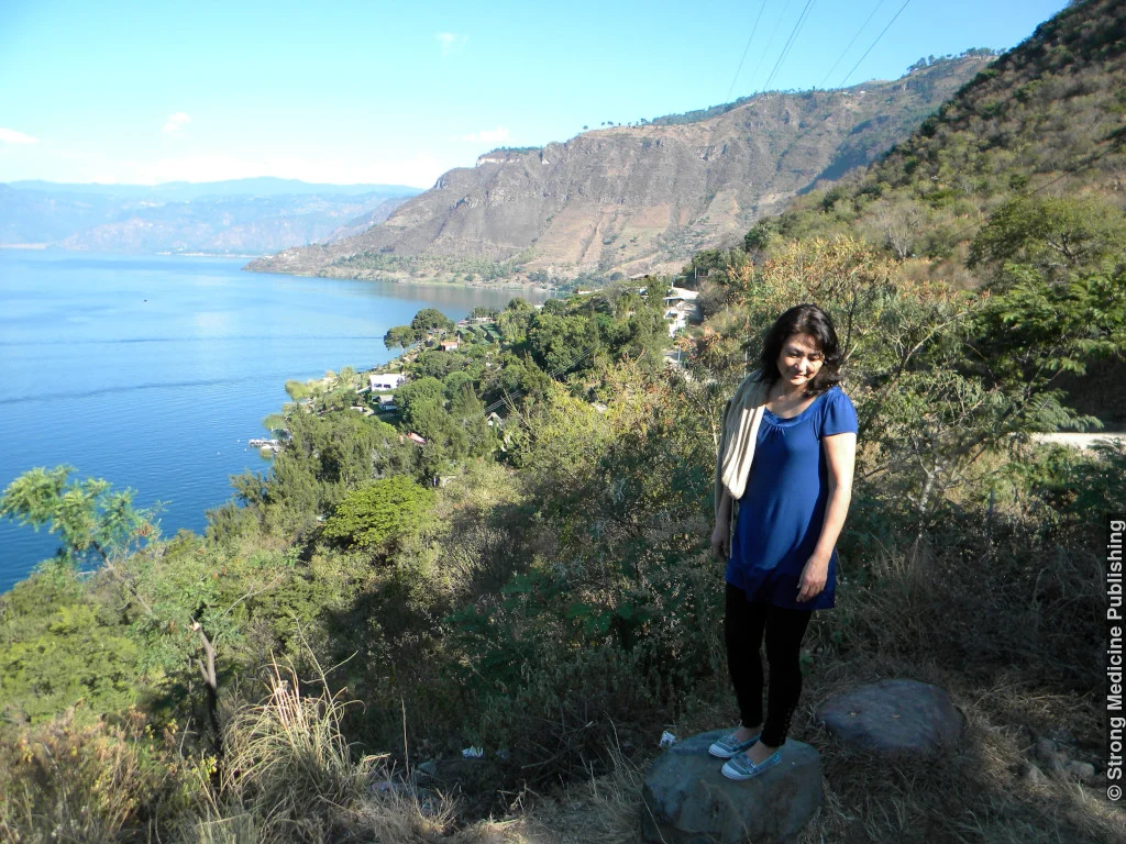 Sara at Lake Atitlan